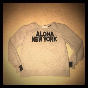 Aiko made in USA medium aloha New York sweater.